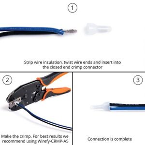 Easy to Use Closed End Crimp Cap Connectors for Electrical Connections