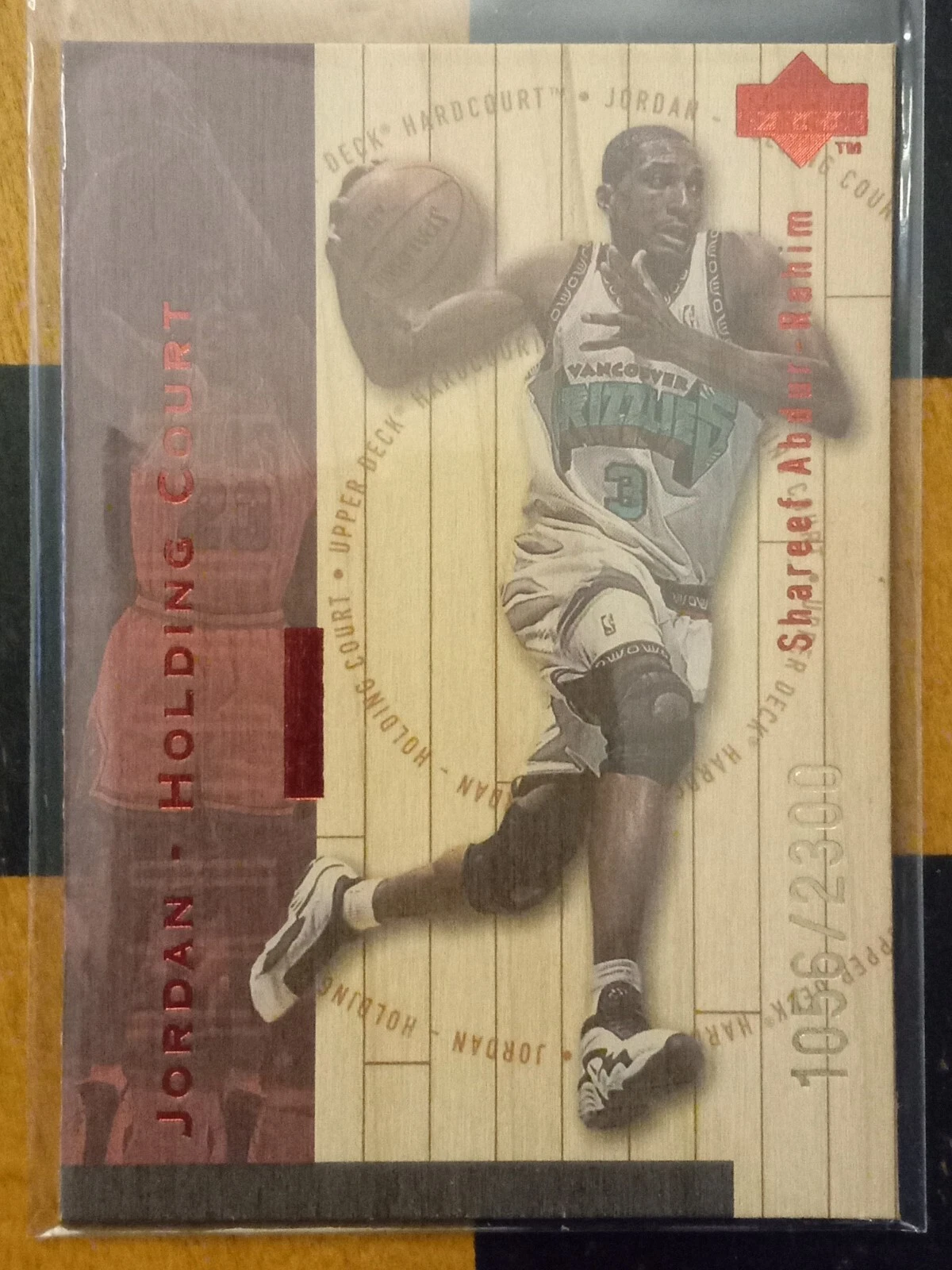 Michael Jordan 1998 Upper Deck #J28 Hardcourt Holding Court Shareef Abdur-Rahim