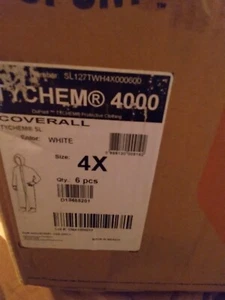 (Case of 6) COVERALLS  SL127TWH4X000600 Coveralls 4X  White (see  pic 4 details  - Picture 1 of 4