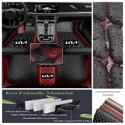 Подходит для KIA всех моделей автомобиля напольные коврики водонепроницаемые ковры всепогодные передние и задние - Изображение 1 из 4