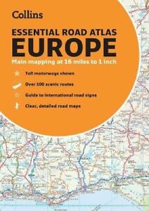 Collins Essential Road Atlas Europe: A4 Paperback by Collins Maps