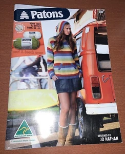 PATONS Jo Nathan 13 STYLES Knitting Pattern BOOK NO.1289 SIZES XS - XL NOS Beach - Picture 1 of 9