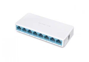 MERCUSYS MS108 8-Port Ethernet Netzwerk Switch 10/100 MBit/s, RJ-45 Anschlüsse L - Photo 1/1