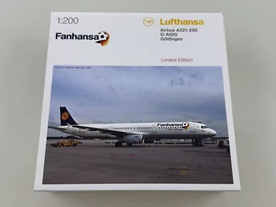 Herpa Lufthansa 'Fanhansa' Airbus A321-200 D-AIDG 1:200 556750 modellismo - Immagine 1 di 2