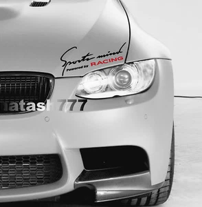 Calcomanía de vinilo Sports Mind Powered by RACING Performance Motorsport coche - Imagen 1 de 8