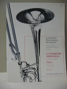 Trombone Amoureux polca solo o latón trompeta cuerno tuba partitura - Imagen 1 de 7