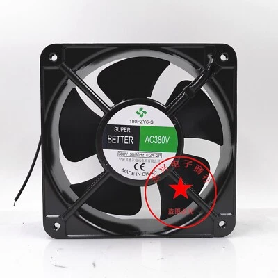 1PCS 180FZY6-S 380V 50/60HZ 0.2A 18CM Axial Mute Cooling Fan - Image 1 of 3