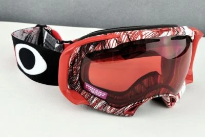 Nuevo Auténtico Para Mujer Oakley Empalme Nieve Topografía Rojo Negro Envío EE. UU. Foto 1 de 4