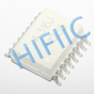 1PCS/5PCS HCPL-316J A316J 2.0 Amp Gate Drive Optocoupler SOP16 - Picture 1 of 1
