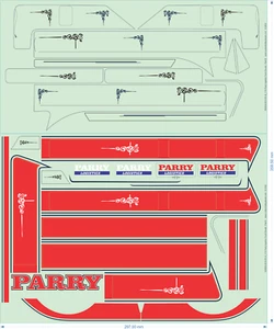 Parry Logistics Truck Decals - 1/14 - Water Decal - Picture 1 of 4