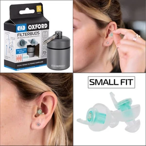 Oxford Moto Casco Filtro Buds Riutilizzabile Ipoallergenico Tappi Orecchie Small Fit - Foto 1 di 12