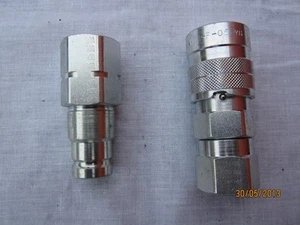 Flat Face Coupling set 1/2" BSP - Picture 1 of 1