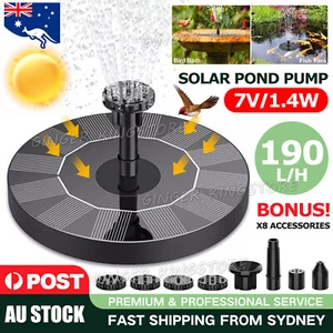 Solar Pond Pump Garden Water Fountain Pool Decoration Floating Powered Water - Picture 1 of 10