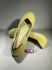 Scarpe slip on Rothy’s The Flat da donna taglia 8 US giallo blu sole punta tonda - Foto 1 di 6