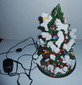 ALBERO DI NATALE DANBURY BISHON FRISE CANI ILLUMINANO 13" **LEGGI** - Foto 1 di 6