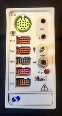 Spacelabs 91496 超视模块 带 Opt 1CDGRMS MasimoSET SpO2 温度心电图 全新带盒 IBP — 第 1/2 张图片