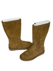 UGG Sumner Chestnut Brown Tall Suede Leather Boots (Size 8 UK 6.5) - Picture 1 of 9