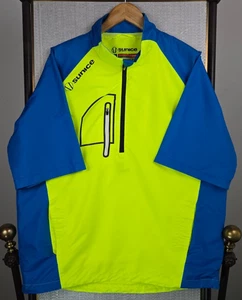 SUNICE Mens X20 1/2 Zip Short Sleeve Windbreaker Jacket Size Large Golf Pullover - Picture 1 of 16