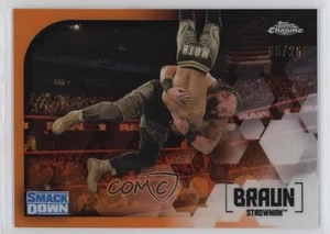 Topps Chrome WWE 2020 Orange Refractor/25 Braun Strowman #14 - Imagen 1 de 3