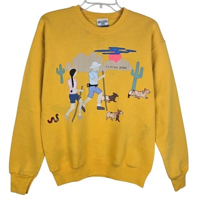 Sudadera Lee Sturdy Sweats cola de zorro unisex M apliques senderismo escena del desierto Foto 1 de 4