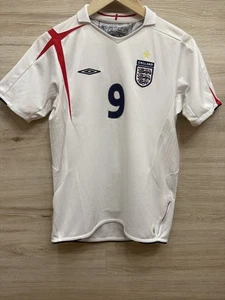 Umbro England National Team Home 2006 Rooney #9 Jersey Young Size XL - Picture 1 of 13