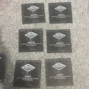 Black Diamond N600MB Black Coated Acoustic Guitar Strings gauges 13-56 Lot - Picture 1 of 2
