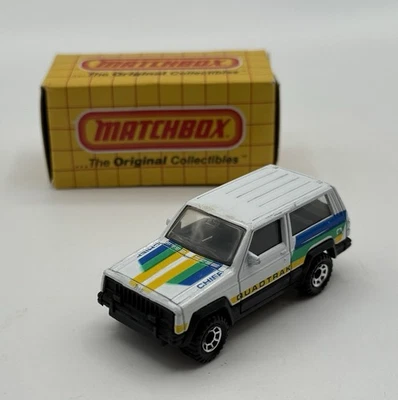 1986 Matchbox MB27 Jeep Cherokee Chief Quadtrack Novo na caixa - Imagem 1 de 4