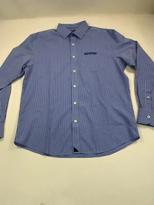 UNTUCKit Shirt Mens Large Blue Striped Long Sleeve Button Up Casual - Image 1 of 4