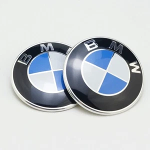 2x Für BMW 3/5/7er Emblem 82mm Blau Plakette Motorhaube+Heckklappe - Bild 1 von 1