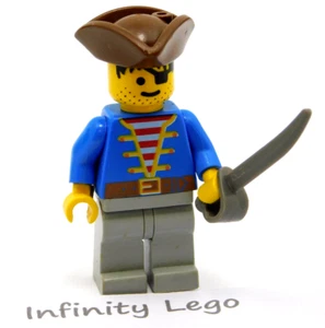 LEGO Vintage Pirate Minifig Brown Triangular Hat & Eyepatch Islanders 1991-1994 - Picture 1 of 4