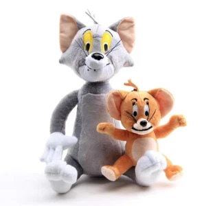 New Tom and Jerry Plush Doll Soft Cute Stuffed Cartoon Toy Anime Cat & Mouse - Picture 1 of 4
