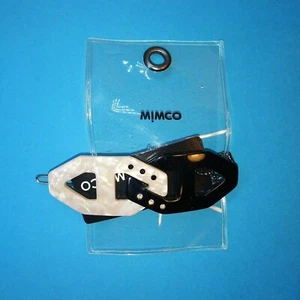 Mimco Haar Deitrich Link Clip Nude Satin Black Diamond Studs Cream Shell? NOS - Bild 1 von 10