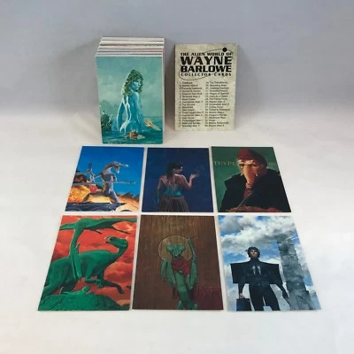 THE ALIEN WORLD of WAYNE BARLOWE (Comic Images/1994) Complete Trading Card Set - Image 1 of 3