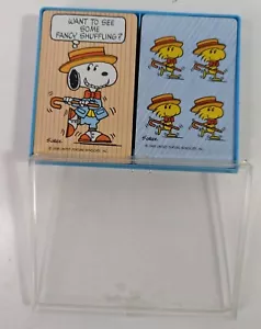 Snoopy Woodstock Peanuts Playing Cards Want to See Some Fancy Shuffling Hallmark - Picture 1 of 9