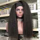 kinky straight wig human INDIAN hair raw virgin ice silk human hair headband