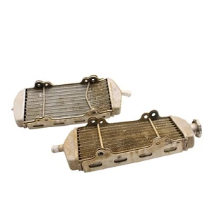 2000 - 2003 KTM 520 EXC RADIATOR SET COOLING FINS LEFT RIGHT SILVER - Imagen 1 de 20
