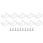 100Pcs Led Strip Light Clips Mounting Bracket Fixing Clamp For 15Mm Cable Clear