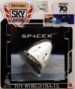 2023 Matchbox Sky Busters #6 SpaceX Dragon - Picture 1 of 1