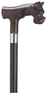36" Antique Style European Bull Dog Walking Stick Cane - Picture 1 of 1