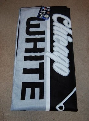 CHICAGO WHITE SOX MLB BÉISBOL STOP ESTILO TOALLA DE PLAYA DE BAÑO DE PESO MEDIO Foto 1 de 4