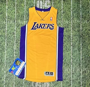 9511 Los Angeles Lakers Blank Adidas Authentic Jersey M Rev 30 NBA Basketball - Picture 1 of 5