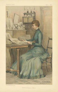 VANITY FAIR SPY CARTOON 'HRH Princess of Wales' Alexandra of Denmark 1882 - Picture 1 of 2