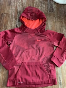 Nike Drifit Kids Sweatshirt With Hood Size 6/M  - Picture 1 of 7