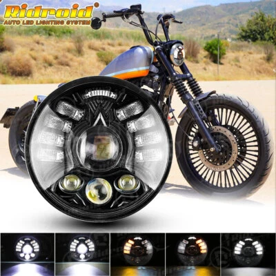 5.75" LED Headlight Projector Fit For Harley Davidson Sportster XL 1200 883 USA Foto 1 de 4
