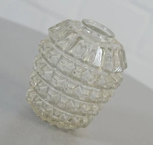 edler Kristall Glas Lampenschirm für Pendel Leuchte Deckenlampe Vintage 60er J. - Bild 1 von 7