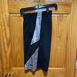 NIKE DRI FIT ELITE BLACK & GRAY TRAINING BASKETBALL SHORTS MEDIUM 613559-010 - Picture 1 of 4