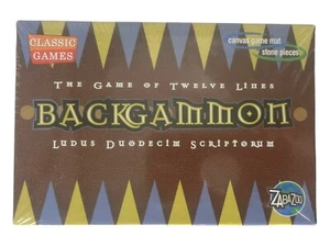 2009 ZABAZOO Classic Games BACKGAMMON NIB 8+ Travel Size Strategy & Skill Game - Picture 1 of 7