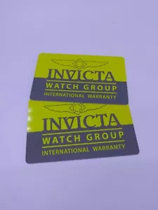 Scheda garanzia internazionale gruppo orologi INVICTA - Foto 1 di 1