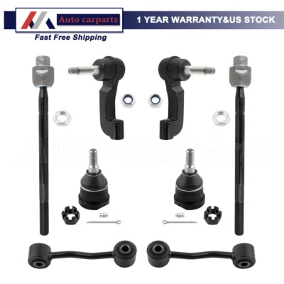 8pc Inner Outer Tie Rods Joints Sway Bars Links for 2005 Jeep Liberty ES3535 - Image 1 of 4