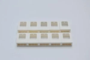 LEGO 10 x Fenster weiß White Window 1x2x2 Plane Single Hole Top Bottom 60032 - Bild 1 von 2